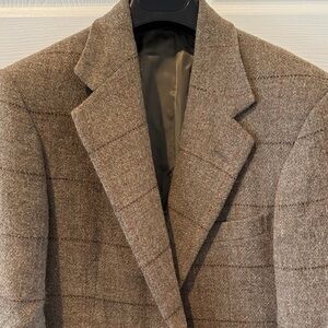 Vintage 1980s Polo Ralph Lauren Brown/Olive Check Sport Coat